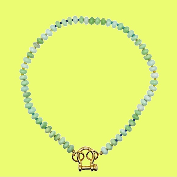 Spicy Dan Green Opal Necklace - Picture 1 of 4